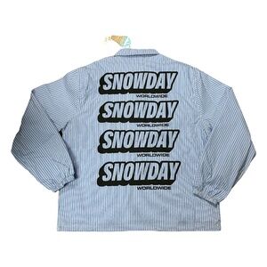 ITSSNOWDAY Snowday Stripped Coach Jacket L